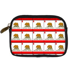 Calif Bear Flag Digital Camera Leather Case by ArtworkByPatrick