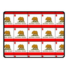 Calif Bear Flag Fleece Blanket (small) by ArtworkByPatrick