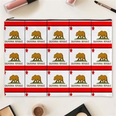 Calif Bear Flag Cosmetic Bag (xxxl) by ArtworkByPatrick