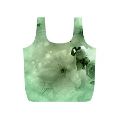 Wonderful Flowers In Soft Colors Full Print Recycle Bag (S)