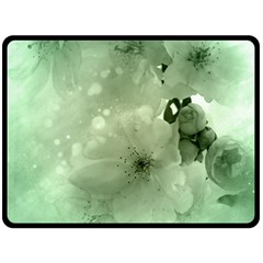 Wonderful Flowers In Soft Colors Fleece Blanket (Large) 