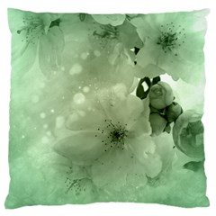 Wonderful Flowers In Soft Colors Large Cushion Case (One Side)