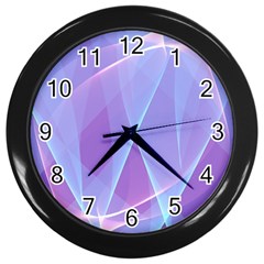 Background Light Glow Abstract Art Wall Clock (black) by Sapixe