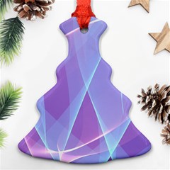 Background Light Glow Abstract Art Christmas Tree Ornament (two Sides) by Sapixe