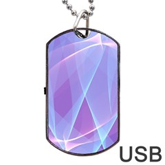 Background Light Glow Abstract Art Dog Tag Usb Flash (one Side) by Sapixe