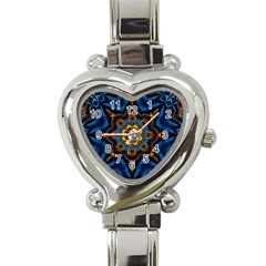 Pattern Abstract Background Art Heart Italian Charm Watch by Sapixe