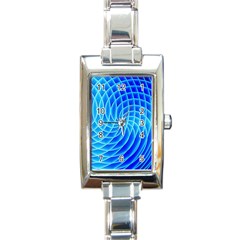 Background Light Glow Abstract Art Rectangle Italian Charm Watch by Sapixe