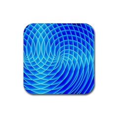 Background Light Glow Abstract Art Rubber Coaster (square)  by Sapixe