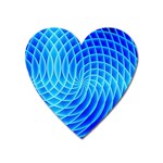 Background Light Glow Abstract Art Heart Magnet Front