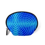 Background Light Glow Abstract Art Accessory Pouch (Small) Back