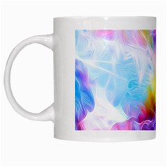 Background Drips Fluid Colorful White Mugs