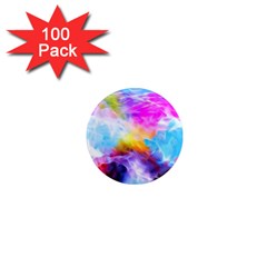 Background Drips Fluid Colorful 1  Mini Magnets (100 Pack)  by Sapixe