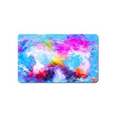 Background Drips Fluid Colorful Magnet (name Card) by Sapixe