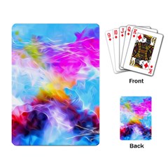 Background Drips Fluid Colorful Playing Cards Single Design by Sapixe