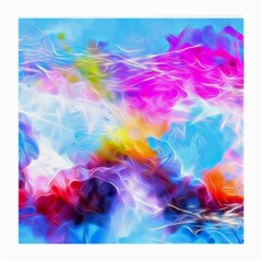 Background Drips Fluid Colorful Medium Glasses Cloth (2-side) by Sapixe