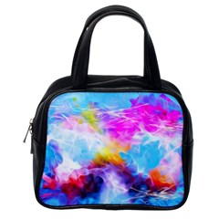 Background Drips Fluid Colorful Classic Handbag (one Side) by Sapixe