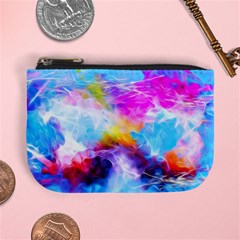 Background Drips Fluid Colorful Mini Coin Purse by Sapixe