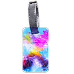 Background Drips Fluid Colorful Luggage Tags (two Sides) by Sapixe