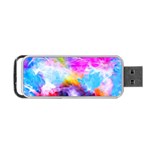 Background Drips Fluid Colorful Portable USB Flash (Two Sides) Front