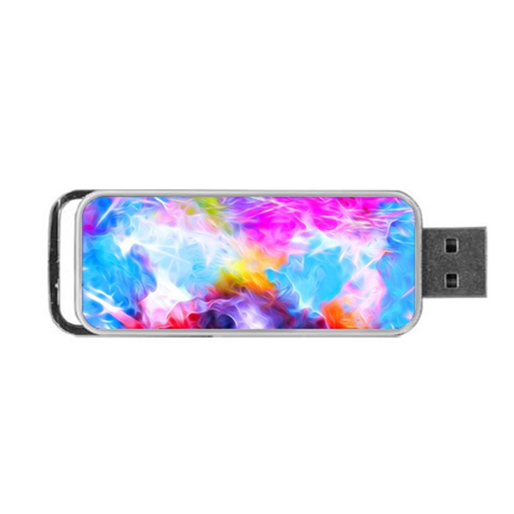 Background Drips Fluid Colorful Portable USB Flash (Two Sides)