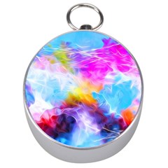 Background Drips Fluid Colorful Silver Compasses by Sapixe