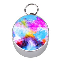 Background Drips Fluid Colorful Mini Silver Compasses by Sapixe