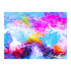 Background Drips Fluid Colorful Double Sided Flano Blanket (mini)  by Sapixe