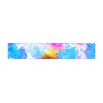 Background Drips Fluid Colorful Flano Scarf (Mini) Back