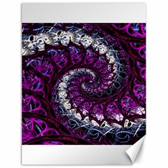 Fractal Background Swirl Art Skull Canvas 18  X 24  by Sapixe