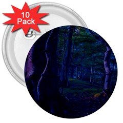 Beeches Tree Forest Beech Shadows 3  Buttons (10 Pack)  by Sapixe