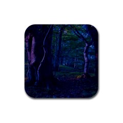 Beeches Tree Forest Beech Shadows Rubber Square Coaster (4 Pack)  by Sapixe