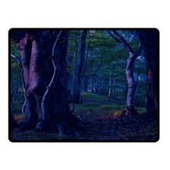 Beeches Tree Forest Beech Shadows Fleece Blanket (small) by Sapixe