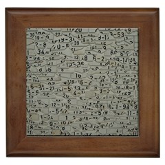 Art Letters Alphabet Abstract Text Framed Tiles by Sapixe