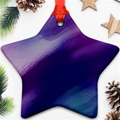 Purple Background Art Abstract Watercolor Ornament (star) by Sapixe