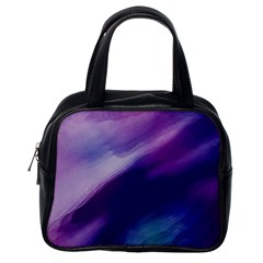 Purple Background Art Abstract Watercolor Classic Handbag (one Side) by Sapixe