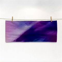 Purple Background Art Abstract Watercolor Hand Towel by Sapixe