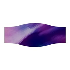 Purple Background Art Abstract Watercolor Stretchable Headband by Sapixe