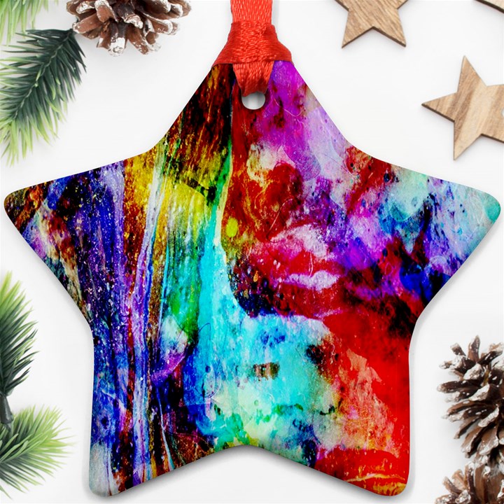 Background Art Abstract Watercolor Ornament (Star)