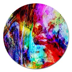 Background Art Abstract Watercolor Magnet 5  (round) by Sapixe