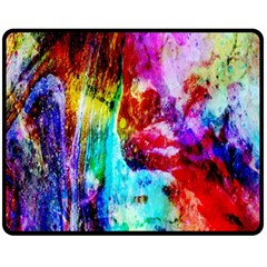 Background Art Abstract Watercolor Fleece Blanket (medium)  by Sapixe