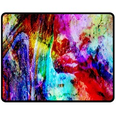 Background Art Abstract Watercolor Double Sided Fleece Blanket (medium)  by Sapixe