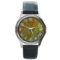 Art 3d Windows Modeling Dimension Round Metal Watch by Sapixe