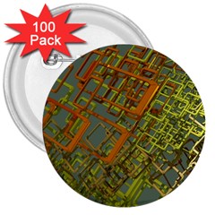 Art 3d Windows Modeling Dimension 3  Buttons (100 Pack)  by Sapixe