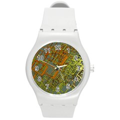 Art 3d Windows Modeling Dimension Round Plastic Sport Watch (m) by Sapixe