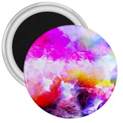 Background Drips Fluid Colorful 3  Magnets