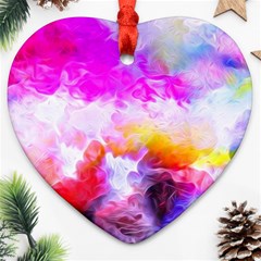 Background Drips Fluid Colorful Ornament (Heart)