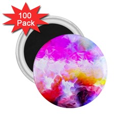 Background Drips Fluid Colorful 2 25  Magnets (100 Pack)  by Sapixe