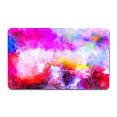 Background Drips Fluid Colorful Magnet (Rectangular)