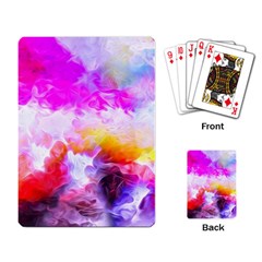 Background Drips Fluid Colorful Playing Cards Single Design by Sapixe