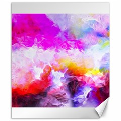 Background Drips Fluid Colorful Canvas 8  X 10  by Sapixe